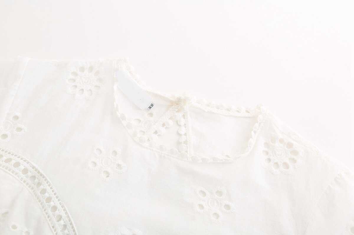 Elegant White Cotton Dress 2023