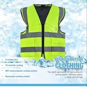 Air condition vest cold jacket head jacket outdoor